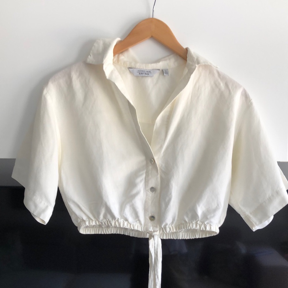 &othet stories Linen crop top